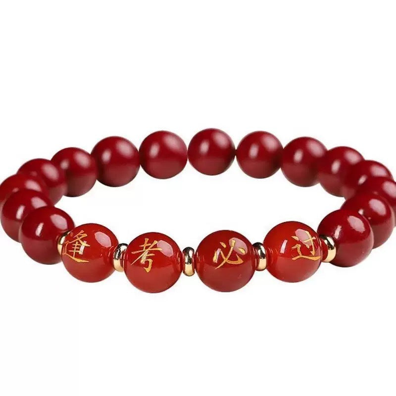 Every exam must pass the natural cinnabar bracelet to be no. 1 with goods bracelet female high school entrance examination ashore gift wholesale