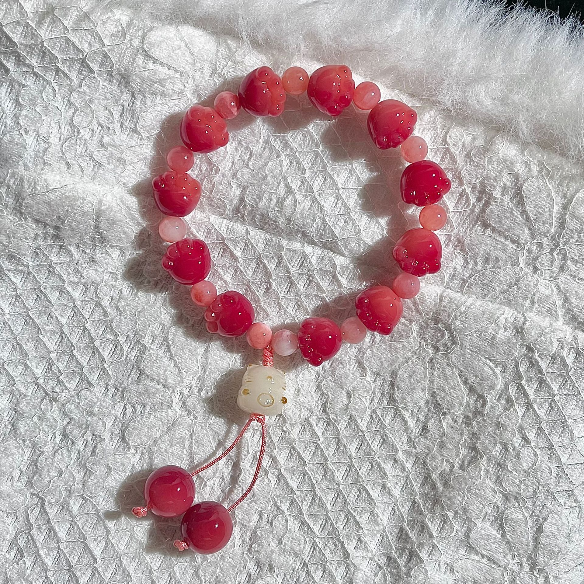 Natural Bodhi root bracelet cute cat claw design bracelet sweet beauty Little Red Book Live supply Wenwan bracelet