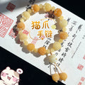 Natural Bodhi root bracelet cute cat claw design bracelet sweet beauty Little Red Book Live supply Wenwan bracelet