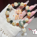 Natural Bodhi root bracelet cute cat claw design bracelet sweet beauty Little Red Book Live supply Wenwan bracelet