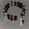 Little Red Book Explosive Style National Style Lucid Cat Beaded Bracelet Charcoal Burned Cat Claw Imitation White Jade Bodhi Light Luxury for Niche Students