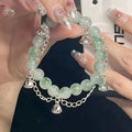 Little Red Book Explosive Style National Style Lucid Cat Beaded Bracelet Charcoal Burned Cat Claw Imitation White Jade Bodhi Light Luxury for Niche Students