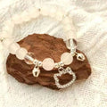 Little Red Book Explosive Style National Style Lucid Cat Beaded Bracelet Charcoal Burned Cat Claw Imitation White Jade Bodhi Light Luxury for Niche Students