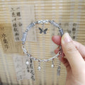 Little Red Book Explosive Style National Style Lucid Cat Beaded Bracelet Charcoal Burned Cat Claw Imitation White Jade Bodhi Light Luxury for Niche Students